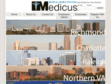 Tablet Screenshot of medicustaff.com